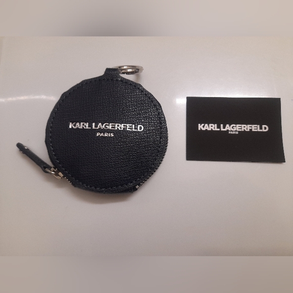 Karl Lagerfeld - Coin Pouch Bag Accessory - Navy Blue - NEW - Picture 2 of 5